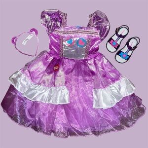 Care Bears share bear costume with custom sandals.